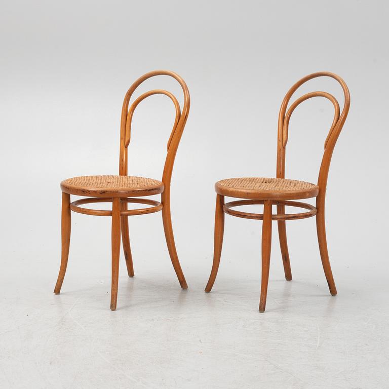 A set of six chairs by Jacob & Josef Kohn, Vienna, Austria, circa 1900.
