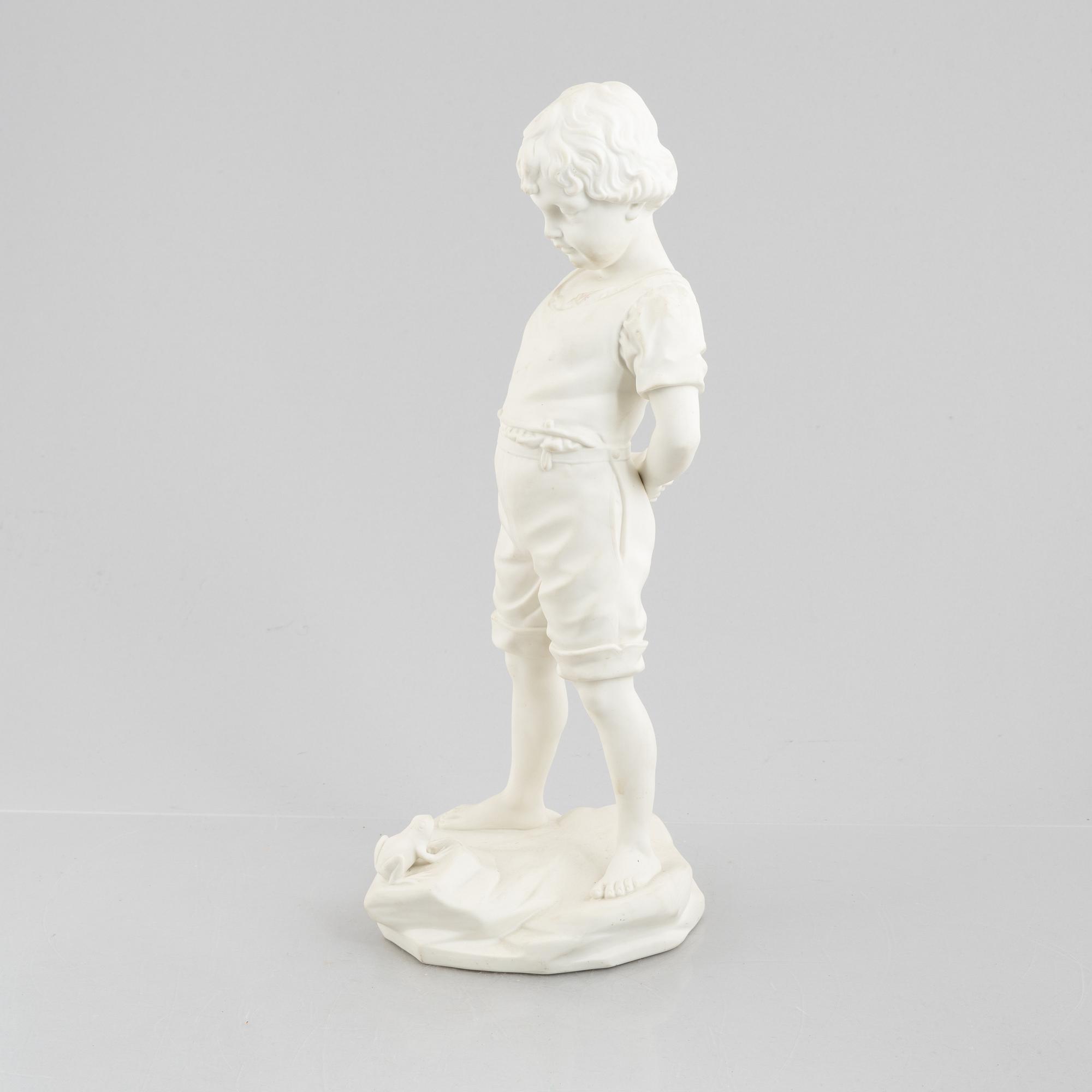 Gustavsberg, sculpture, "Boy with Frog".