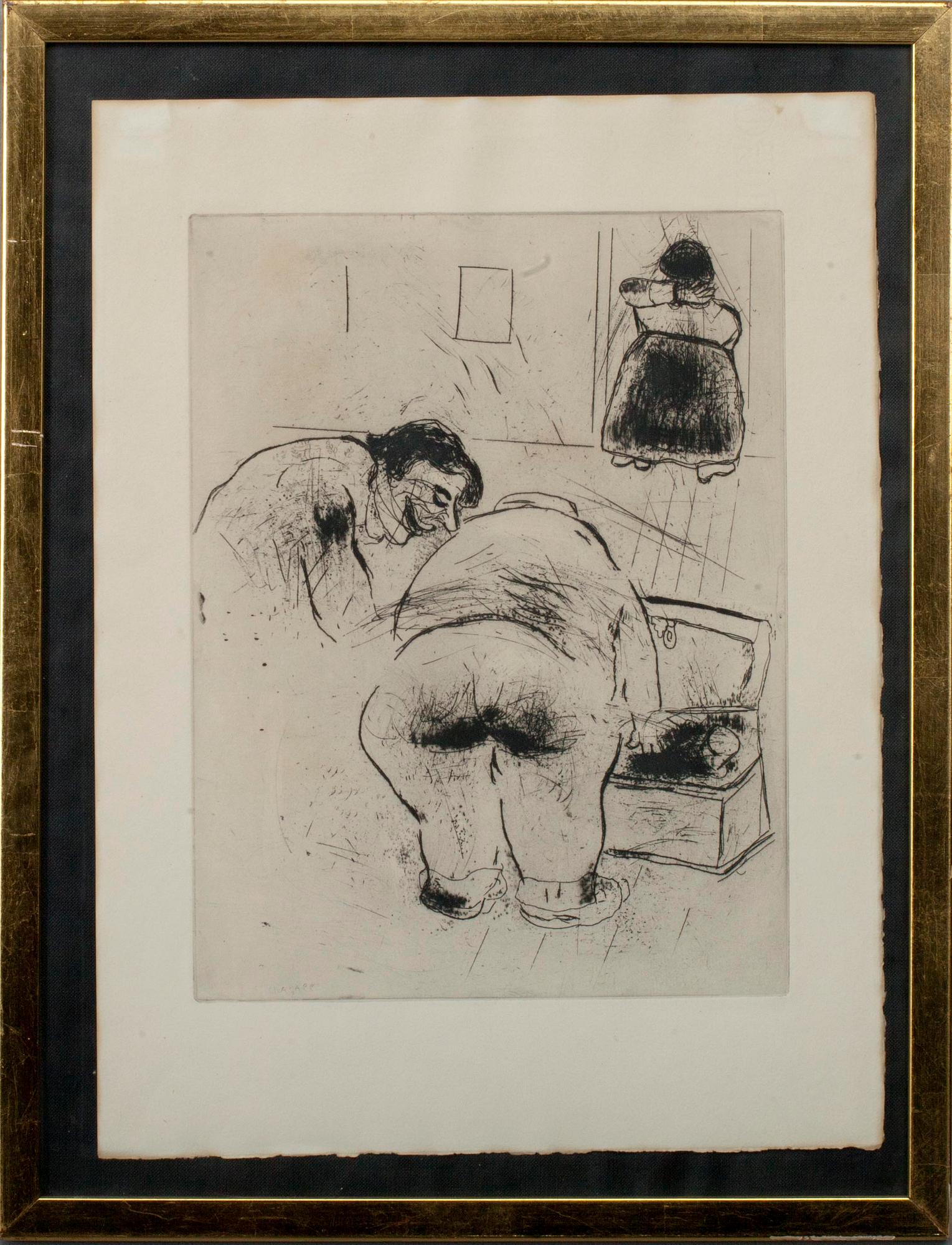 MARC CHAGALL (VITRYSSLAND), etsning.