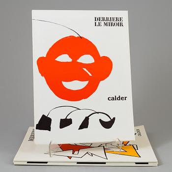 DERRIÈRE LE MIROIR,  4 st, tidskrifter, No. 141, 156, 212, 221, 1963-1976.