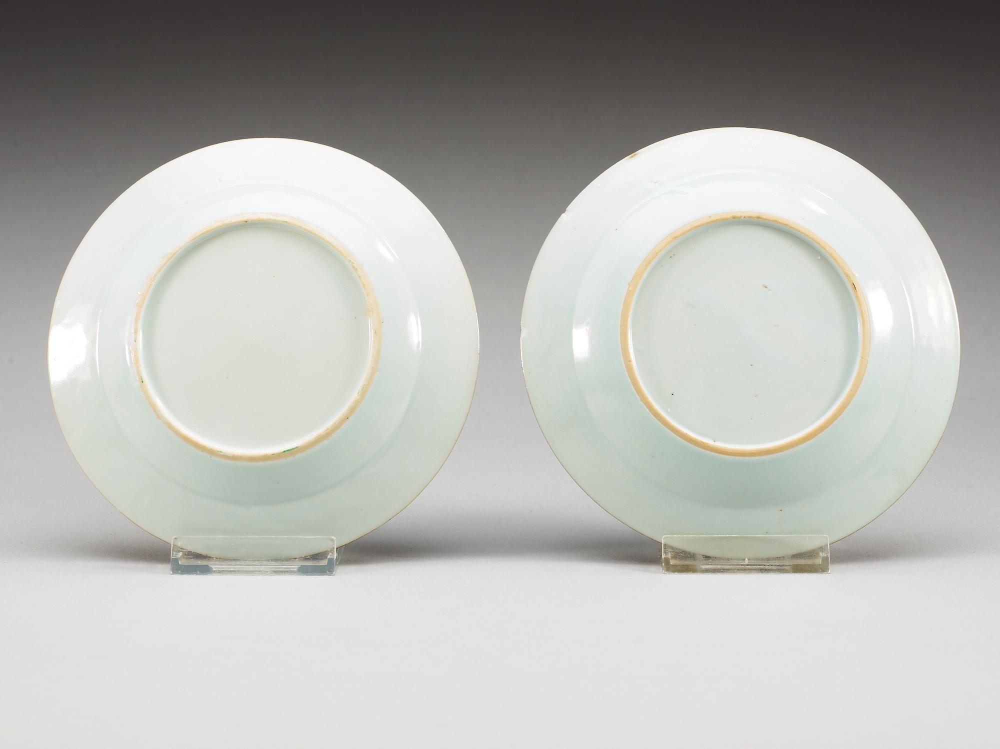 A set of eight dessert dishes, Qing dynasty, Qianlong (1736-95).