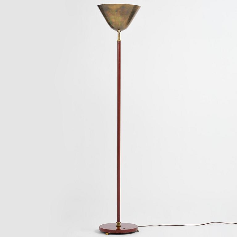 Carl-Axel Acking, golvlampa, modell "2646", Bröderna Malmströms Metallvarufabrik, Malmö, 1940-50-tal.
