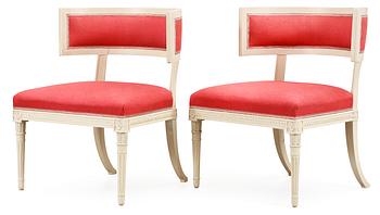 A pair of late Gustavian armchairs by E. Ståhl.