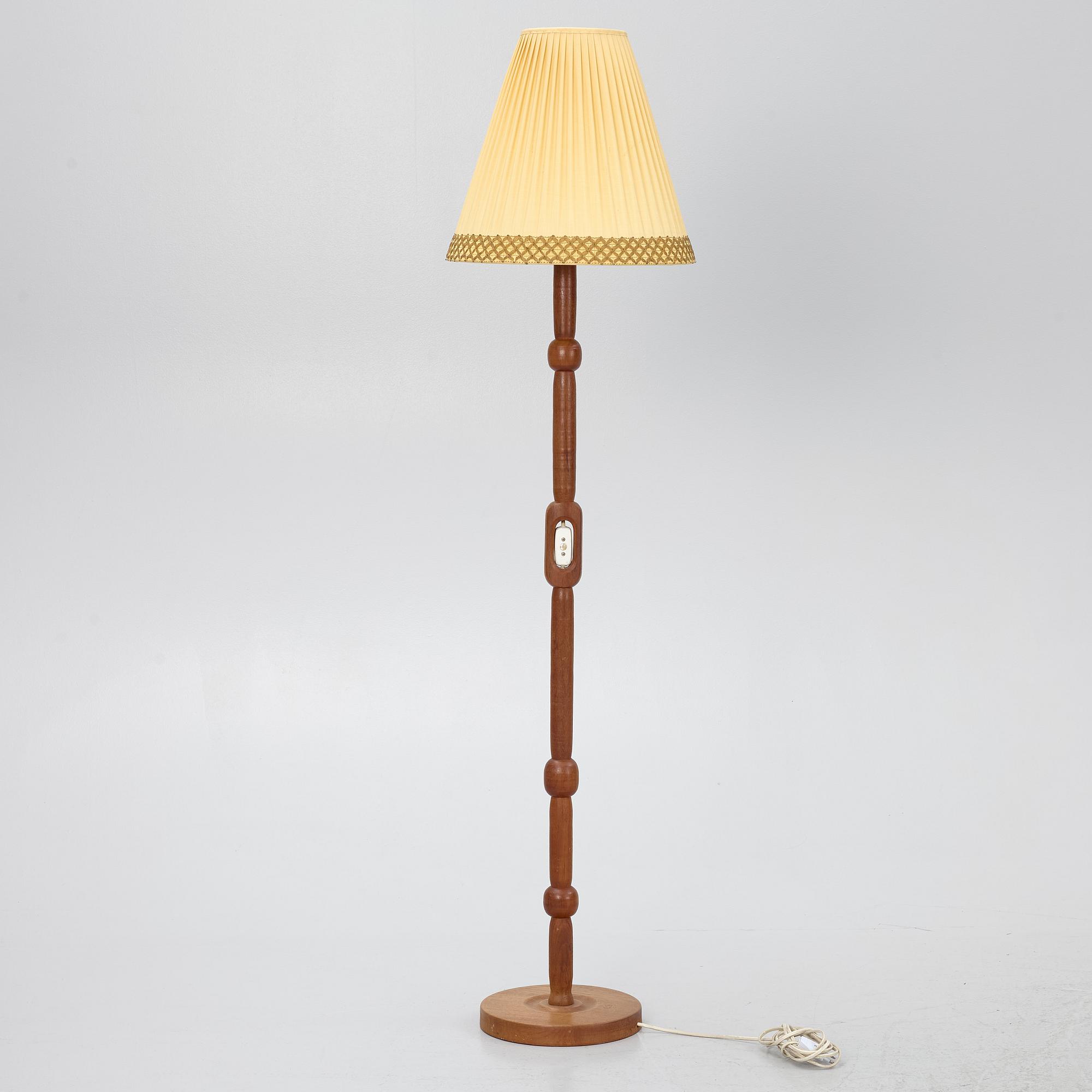 A floor lamp, Swedish Modern, mid-20th century.