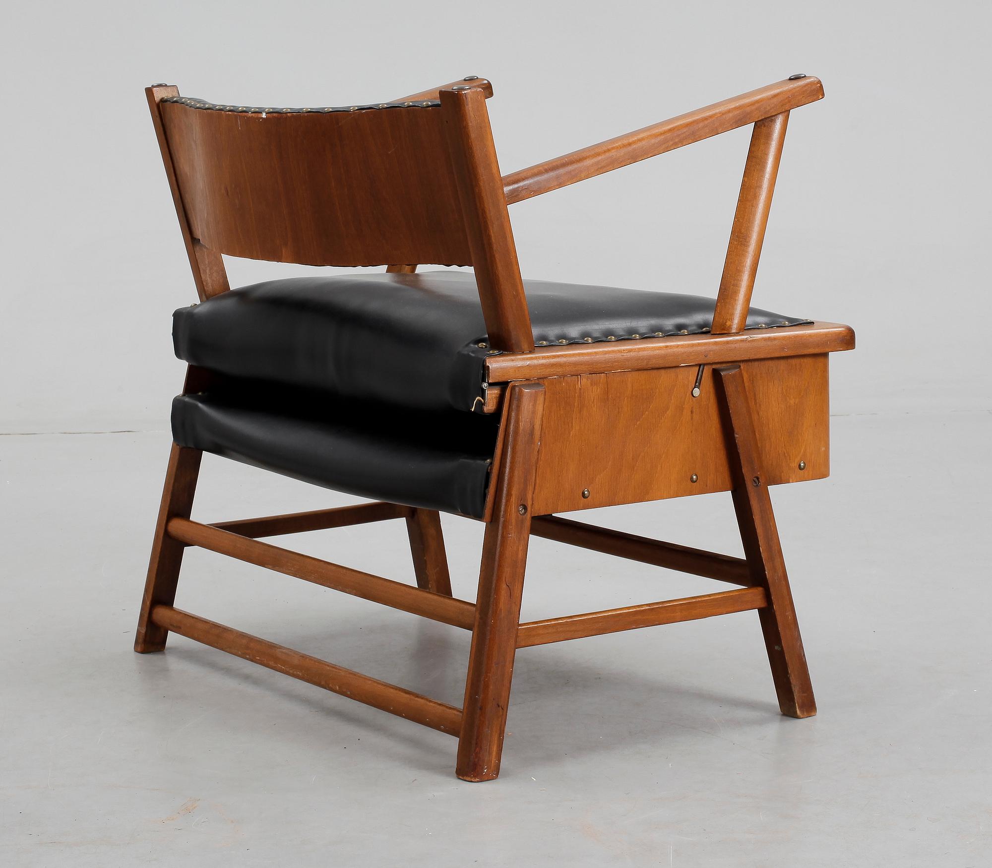 KARMSTOL/SÄNG, möjligen Danmark, 1950/60-tal.