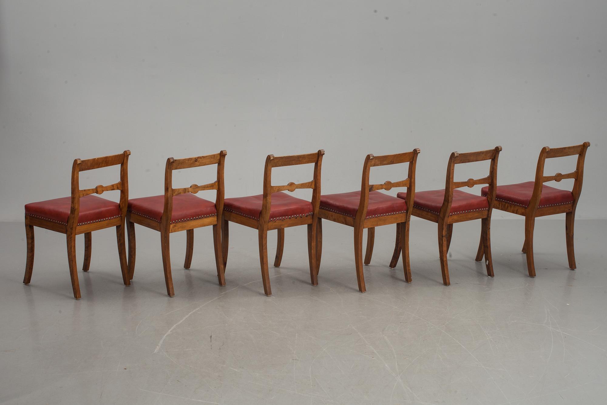 STOLAR, 6 st, Karl Johan, 1800-tal.