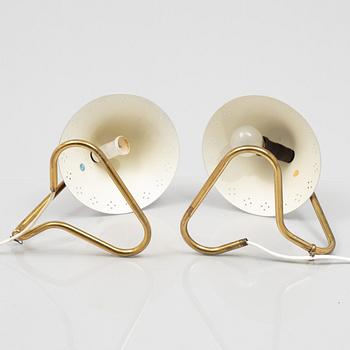 Erik Wärnå, a pair of table lamps, Sweden, 1950's.