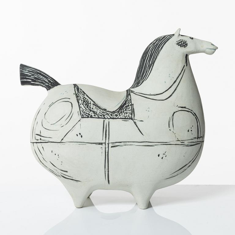 Stig Lindberg, figurin, stengods, "Springare", Gustavsbergs studio.