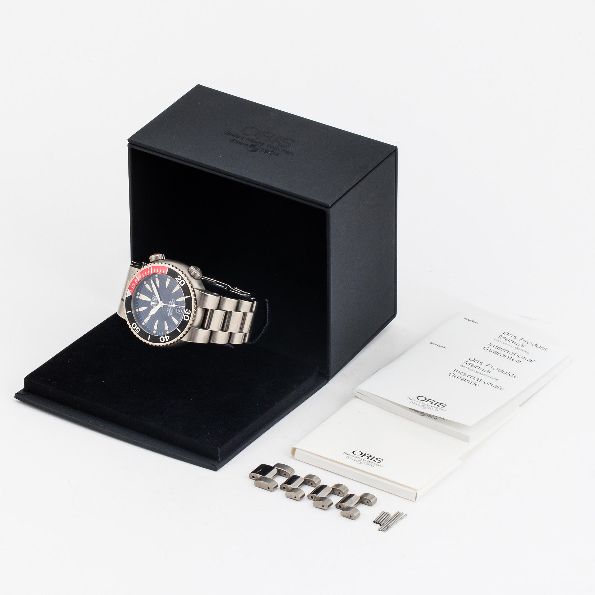 ORIS, Divers Titan Date (300 m/999 ft), ISO 2281, wristwatch, 44 mm,