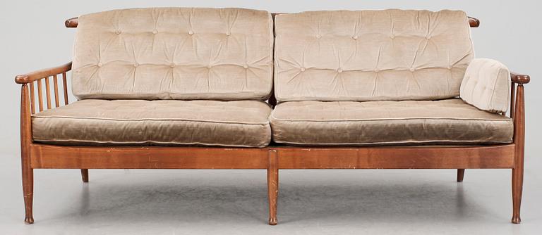 SOFFGRUPP, 3 delar, "Skrindan", Kerstin Hörlin Holmqvist, OPE-möbler. 1900-talets andra hälft.