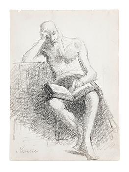 Helene Schjerfbeck, MANSSTUDIE.