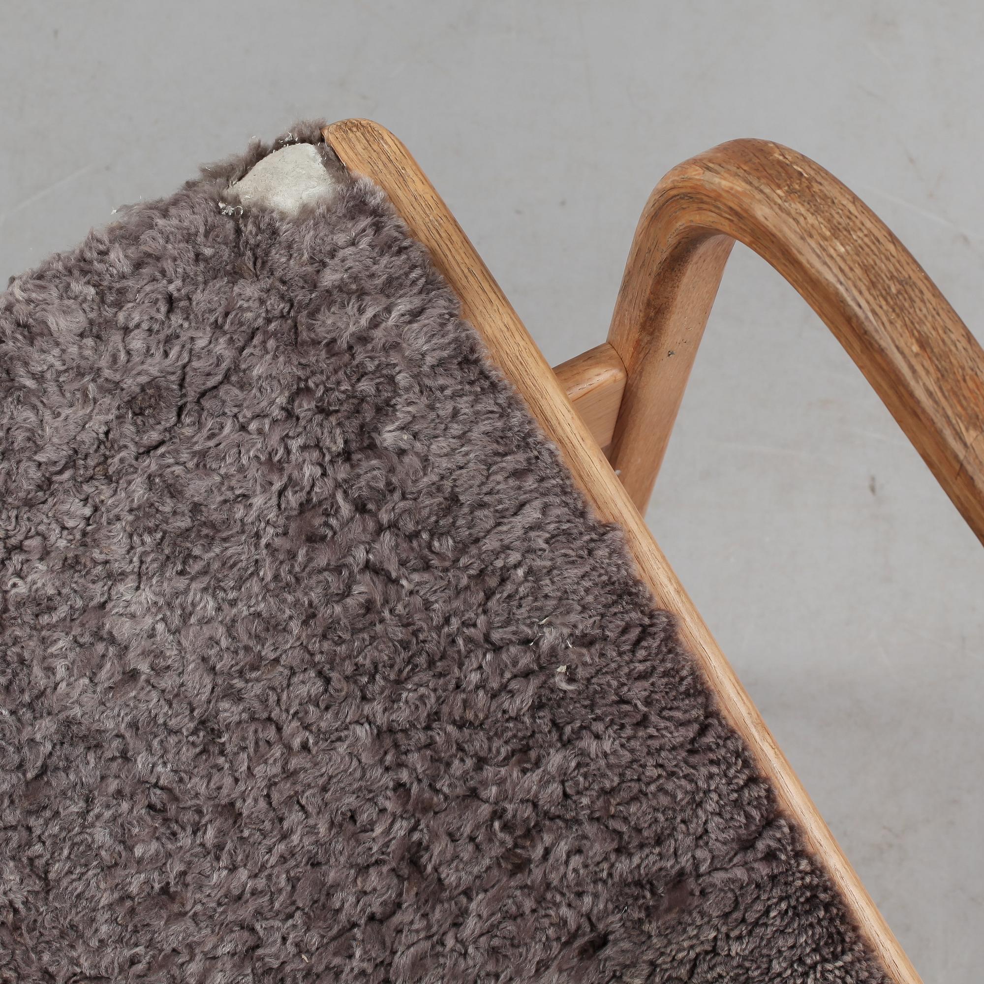 FÅTÖLJ samt FOTPALL, "Lamino", Yngve Ekström, Swedese, 1900-talets fjärde kvartal.