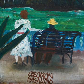 Olle Olsson-Hagalund, "Terrass i Bergianska".