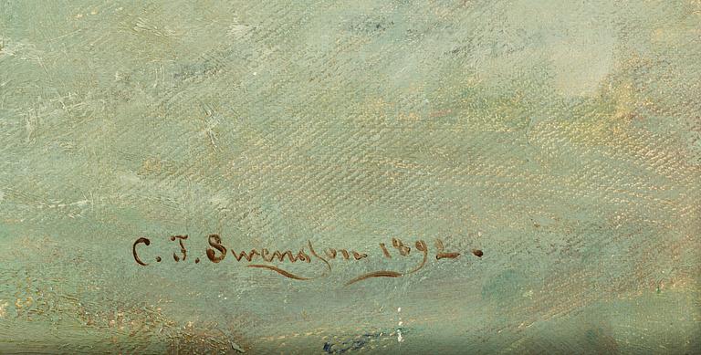 CHRISTIAN FREDRIK SWENSSON, oil on canvas, signed and dated 1892.