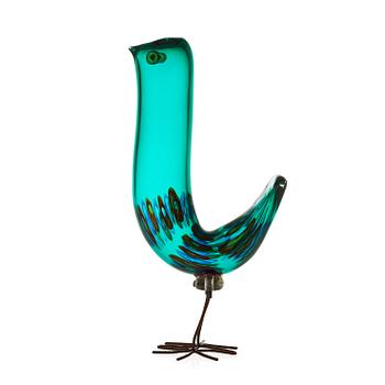 An Alessandro Pianon 'Pulcino' glass bird, Vistosi, Italy, 1960's.