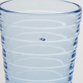 Aino Aalto, A set of 9 1930's-1940's drinking glasses, "Bölgeblick" for Karhula Glassworks, Finland.