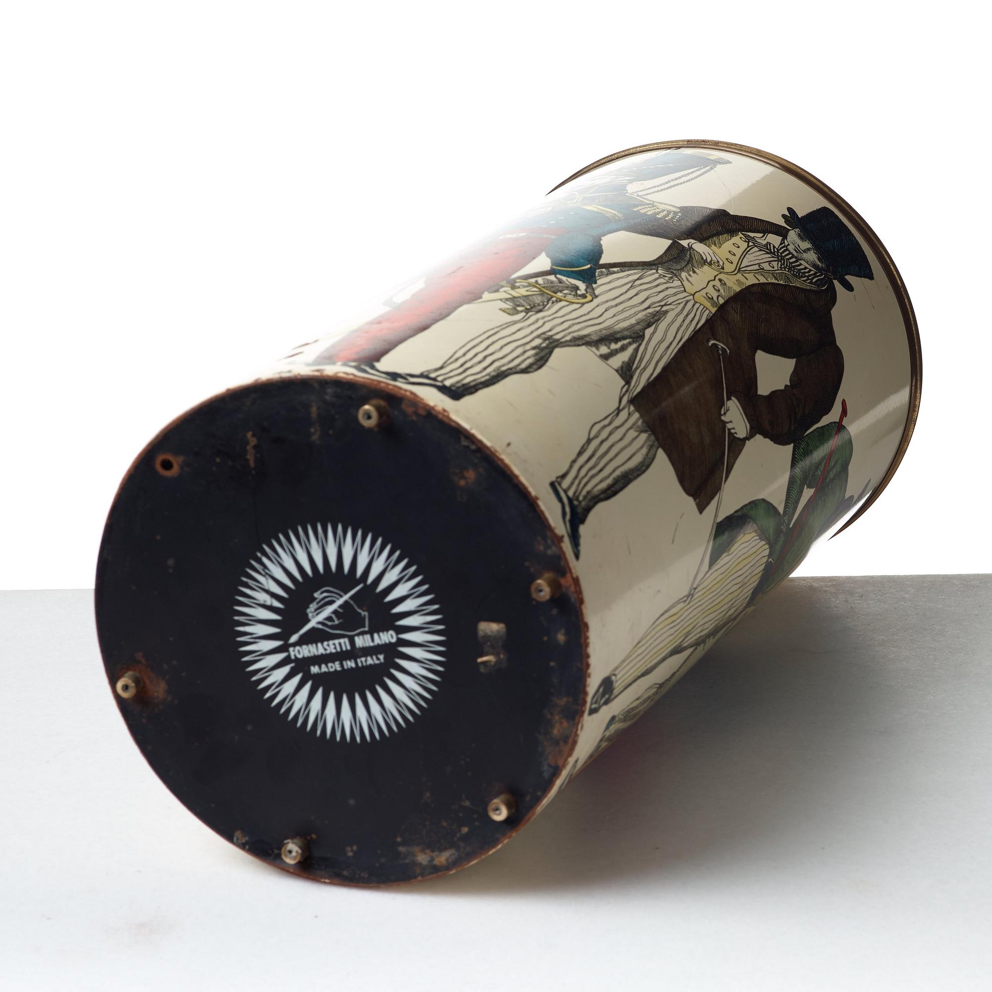 Piero Fornasetti, an umbrella stand, Milan, Italy.