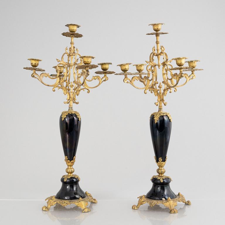 A pair of candelabras, Neo-Renaissance, circa 1900.