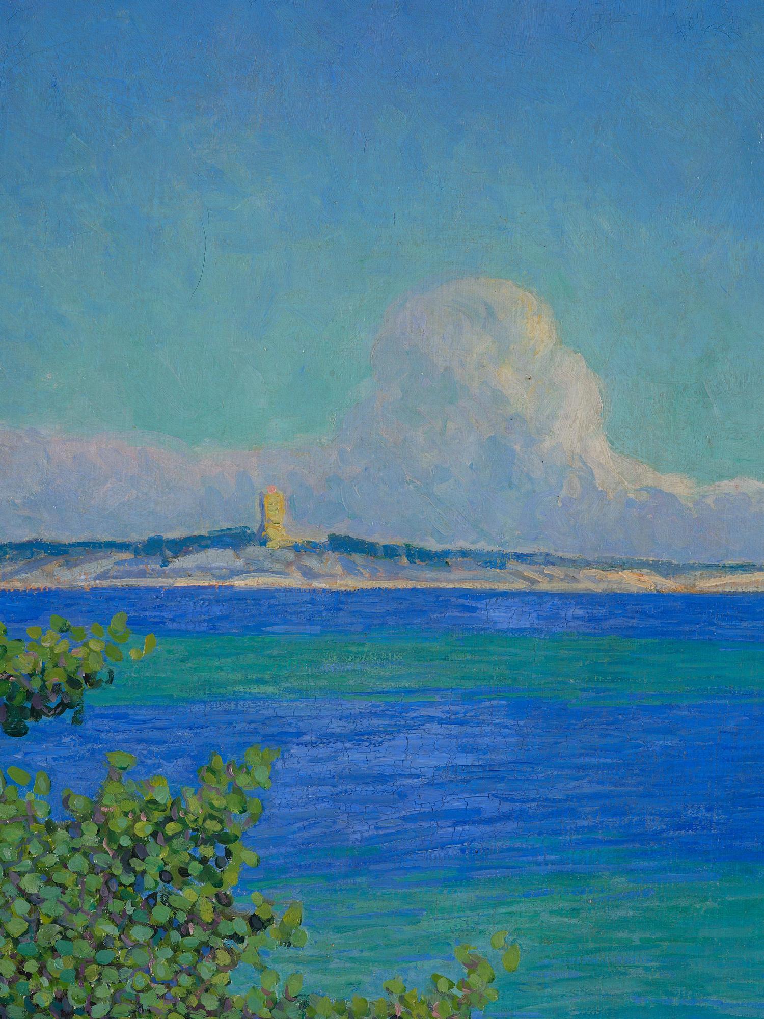 Artur Bianchini, "Tallen och hafvet" (Utsikt mot Korsö från Sandhamn).