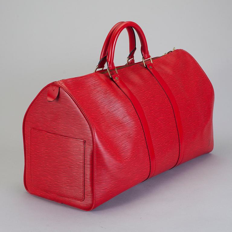 VÄSKA, "Keepall 50 Epi", Louis Vuitton.
