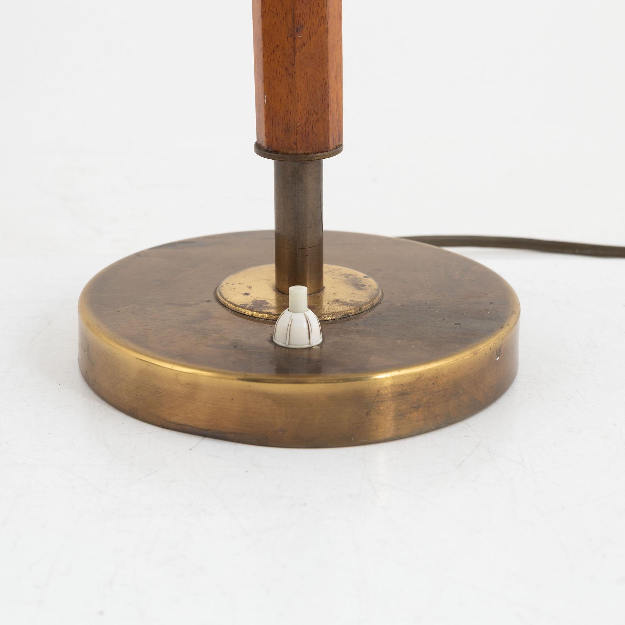 Boréns, a table lamp, model "B8445", Borås, Sweden 1940s. Provenance Sven Lundh.