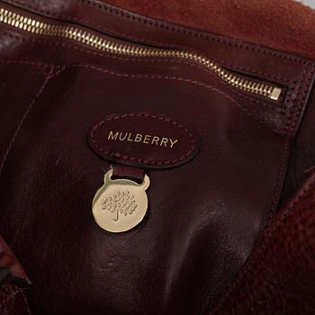 MULBERRY, a oxblood 'Bayswater' bag.