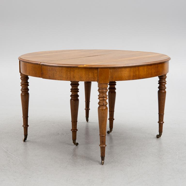 Dining table, late 19th century.