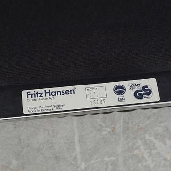 Burkhard Vogtherr, a set of five 'Independence' chairs for Fritz Hansen.