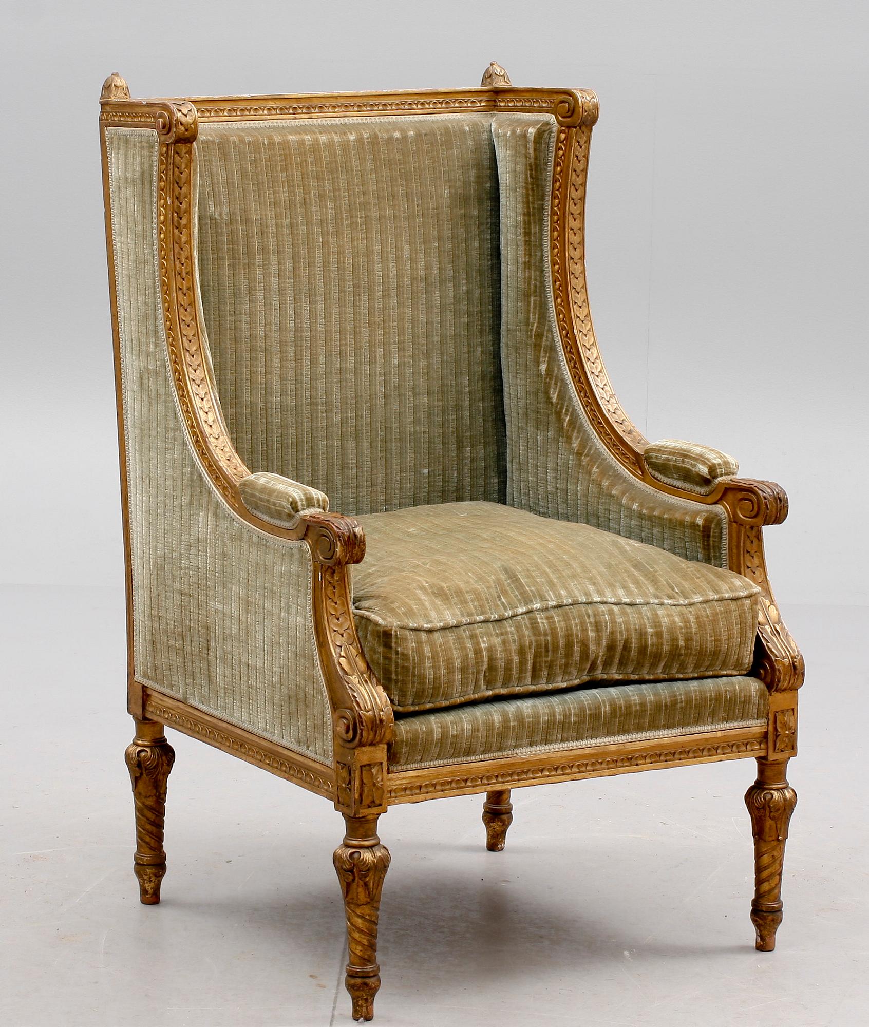 FÅTÖLJ, Louis XVI-stil. 1900-talets början.