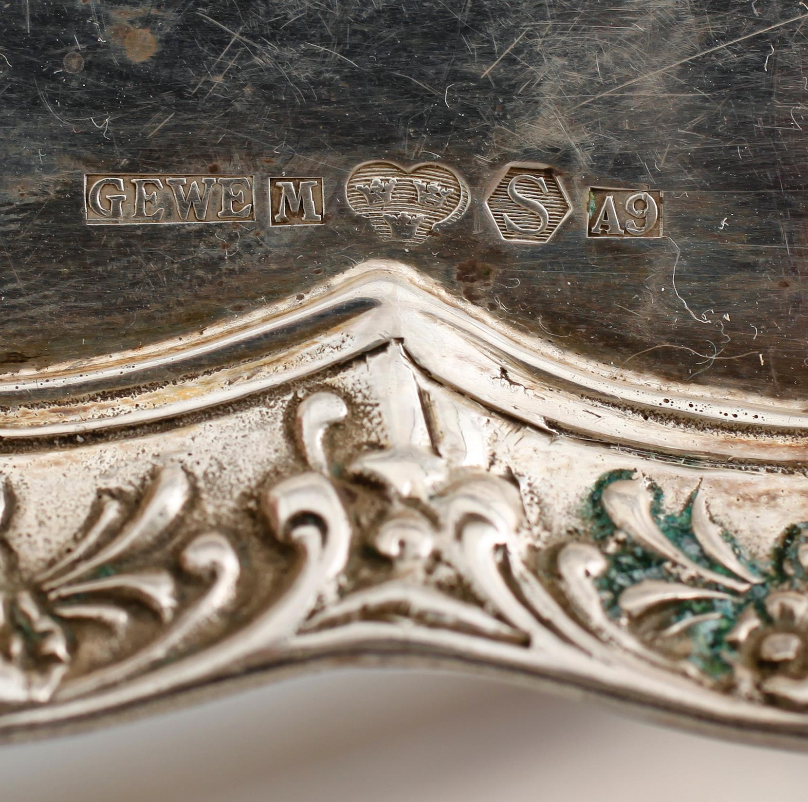 SILVERFÖREMÅL, 3 delar, 1900-tal. Vikt ca 375 gram.