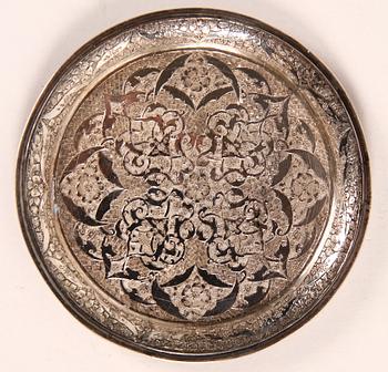 COASTERS, 11 st, silver, orientaliska, 1900-tal.