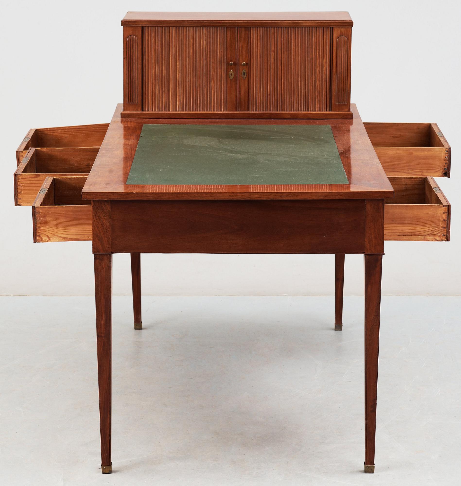 A late Gustavian late 18th century writing table.
