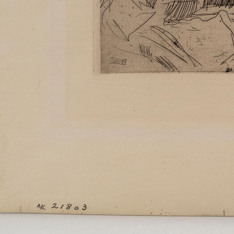 ANDERS ZORN, etching, 1897, state I of II, signed in pencil.