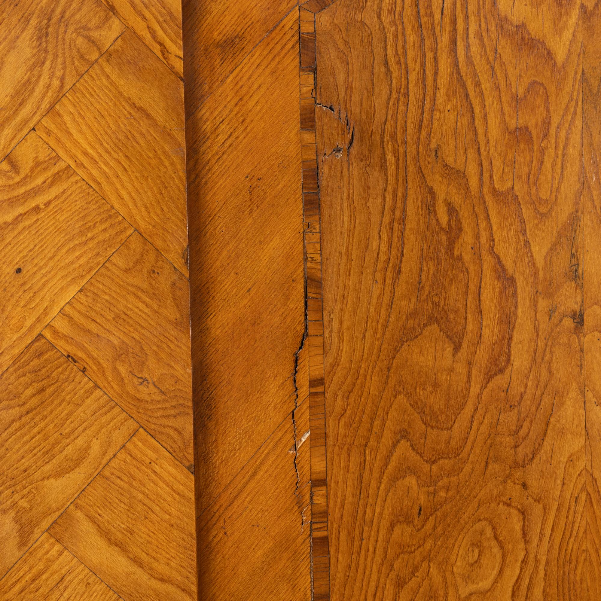 A Swedish rococo cabinet, mid 18th Century.