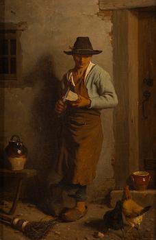 Johan Christoffer Boklund, "Ung karl matande höns".