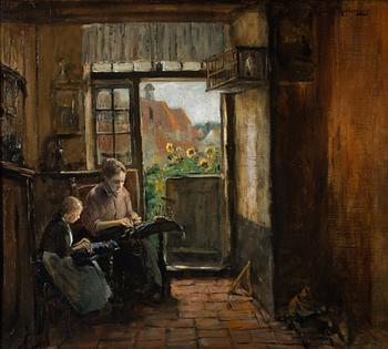 Henrik Nordenberg, Mother and Daughter Handworking.