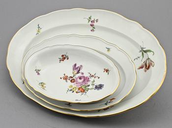 SERVISDELAR, 30 st, porslin, Meissen, 1900-tal.