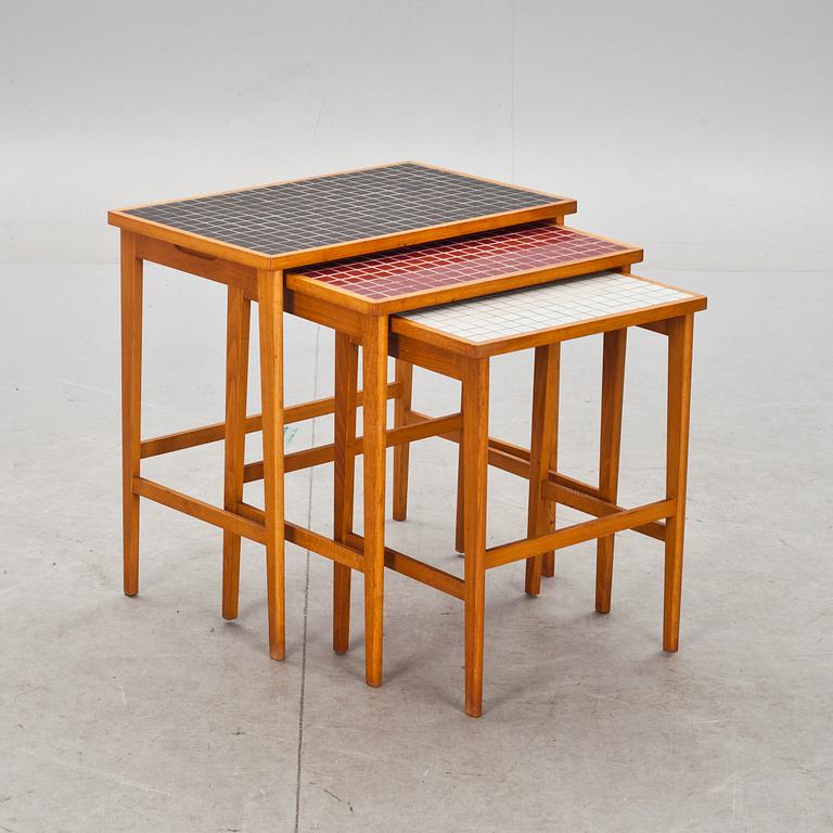 SATSBORD, 3 delar, AB Tidaholms Möbelfabrik, 1950-tal.