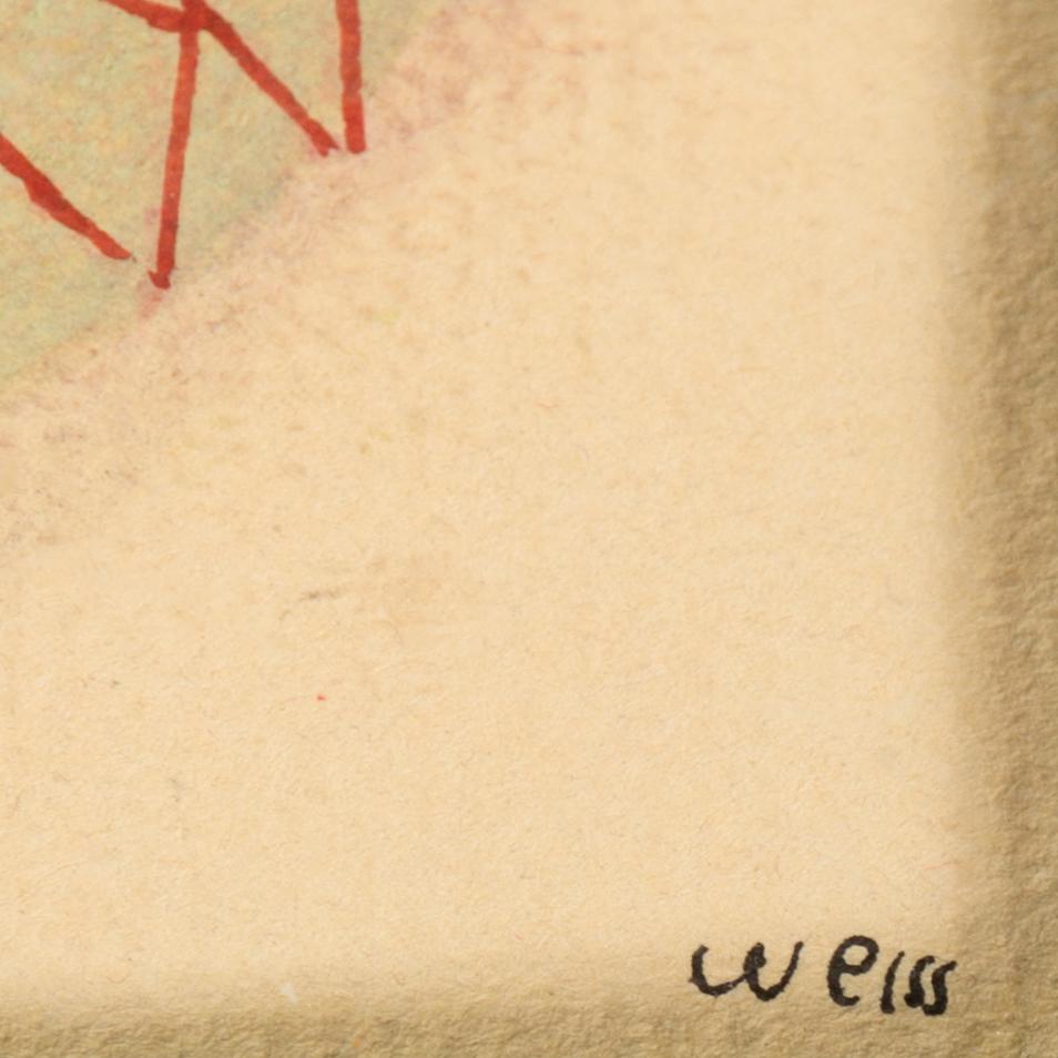 PETER WEISS, two gouache on paper, signed Weiss and signed and dated Weiss 47.