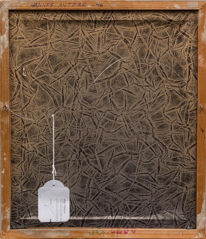 HANNES AUTERE, olja på duk, uppfodrad på kartong, signerad H.A. och daterad -46.