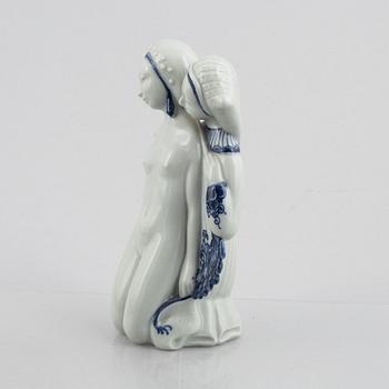 Georg Thylstrup, figurin, modell 1760, porslin, Royal Copenhagen, Danmark, 1900-talets första hälft.