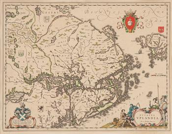 Johannes/Jean Blaeu, Map, "Ducatus Uplandica".