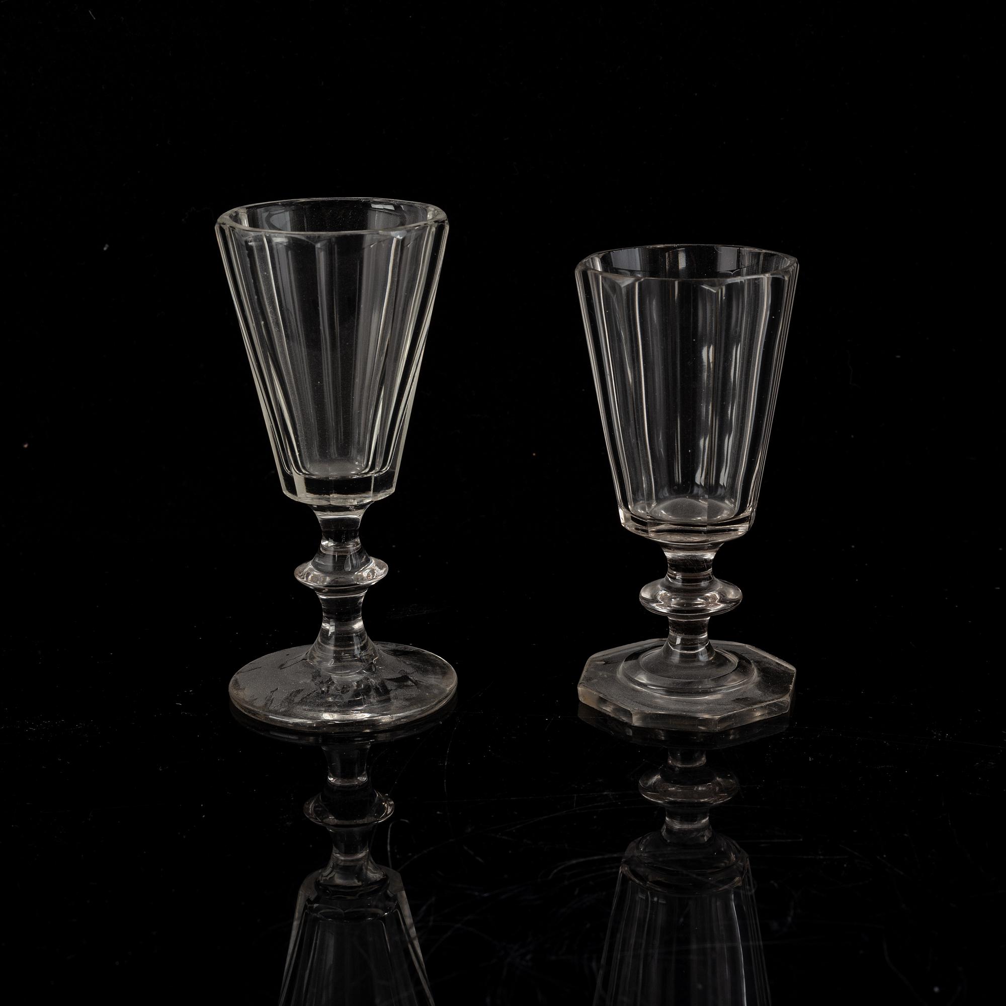 Glasservis, 31 delar, bland annat Karlberg, 1900-talets andra hälft.