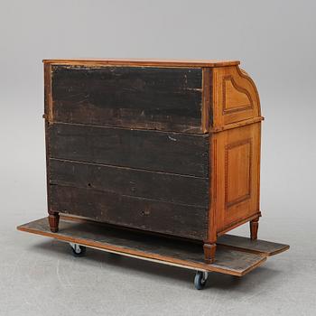 Rullklaffsekretär, empire, 1800-talets början.