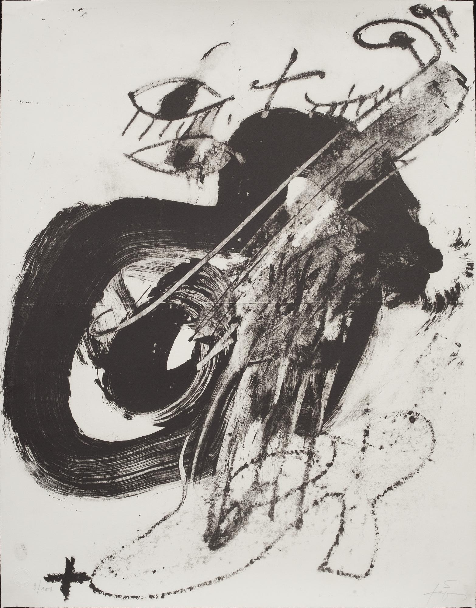 ANTONI TÀPIES, litografi, signerad o numrerad 9/100.