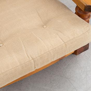 Armchair with footstool, Collden, model "Tälja", table from Sven Larssons möbelshop, 1960s-70s.