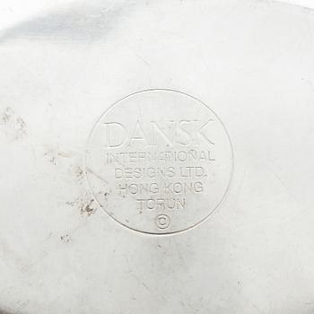 Vivianna Torun Bülow-Hübe, teservis med bricka, 5 delar, Dansk International Designs, försilvrad mässing.