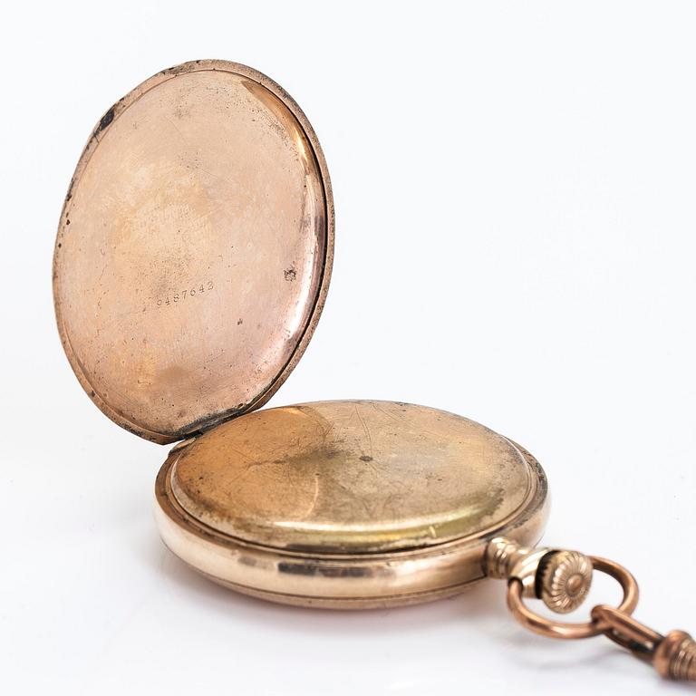 Elgin, pocket watch, hunter-case, 50 mm.