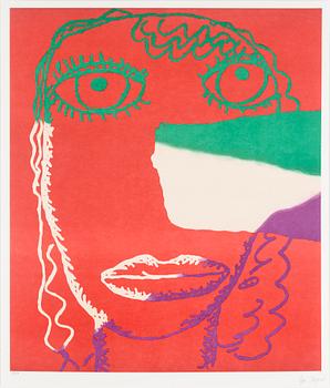 BJARNE MELGAARD, PORTFOLOIO  "Faces" with 3 lithographs in colour, signed 6/150.