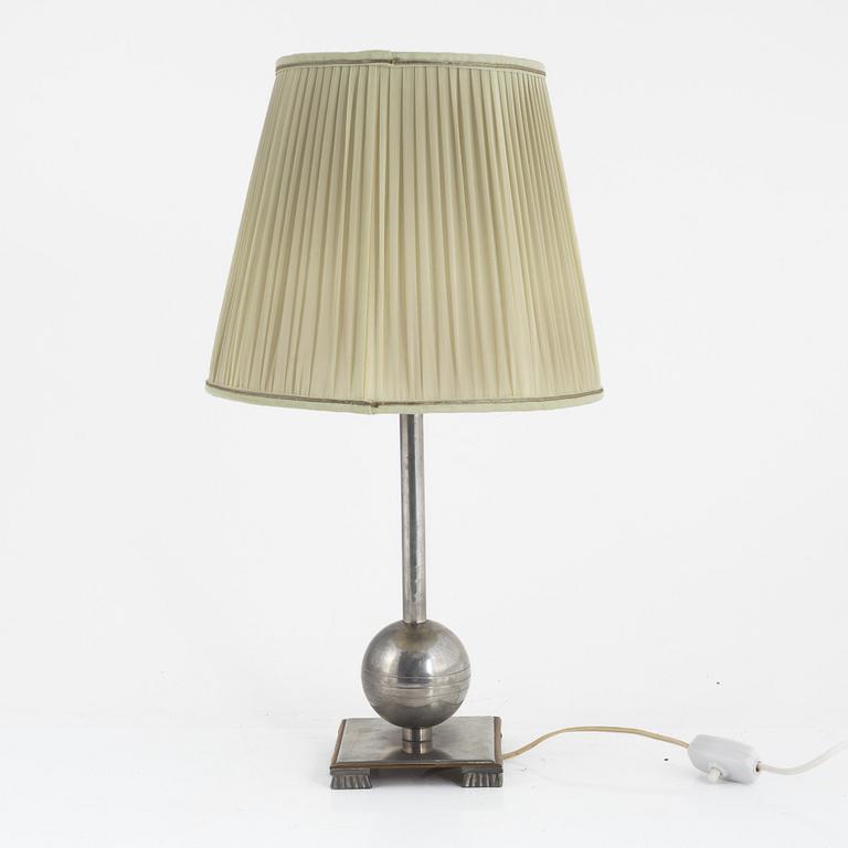 Einar Bäckströms Metallvarufabrik, a table lamp lamp, 1930s.